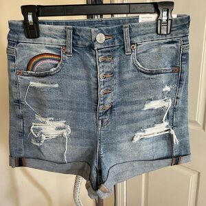 American Eagle rainbow pocket shorts